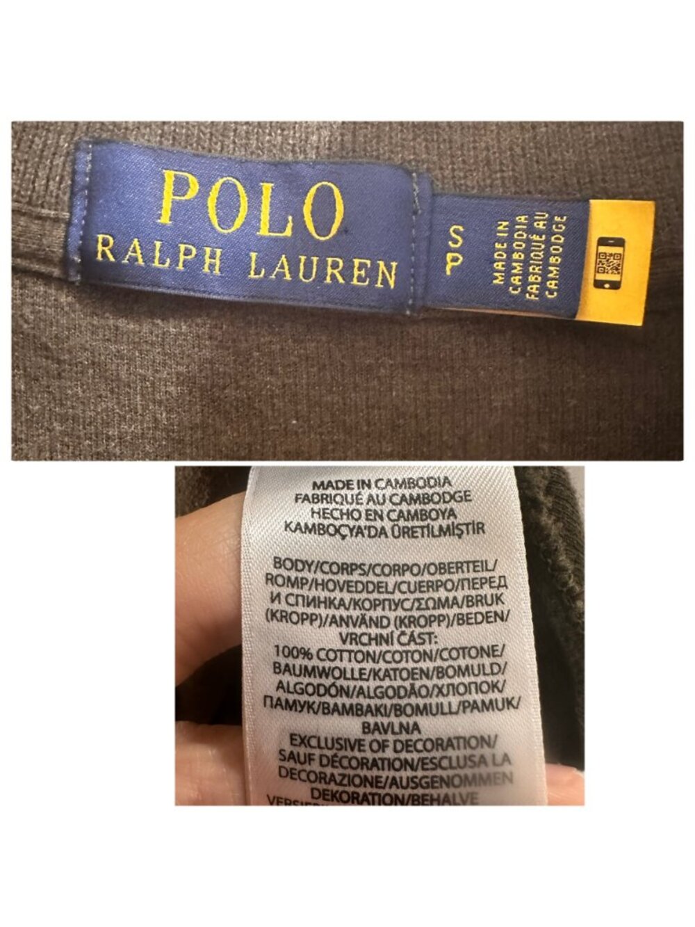 Ralph Lauren Mesh Knit Cotton Quarter Zip Sweater Mens Small Olive Green Perppy - Picture 5 of 14